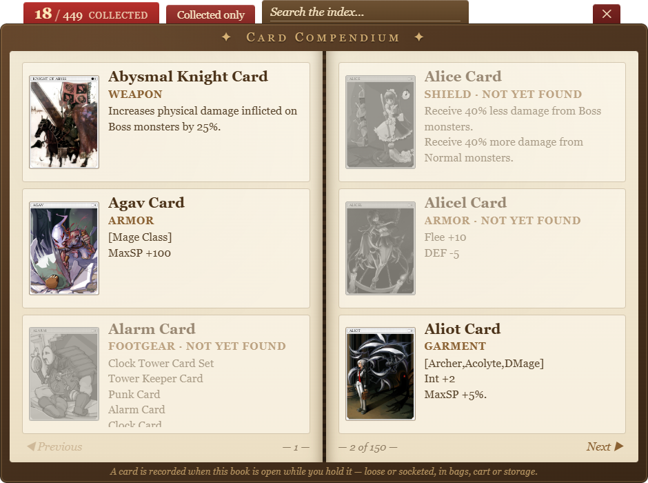 The Card Compendium